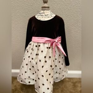 NWOT Jessica Ann Toddler Polla Dot Dress Size 18M